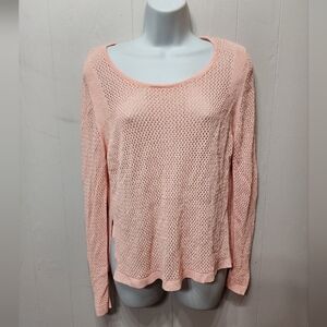 Conrad‎ C Collection Sweater Medium Pink Knit Lightweight Casual C309